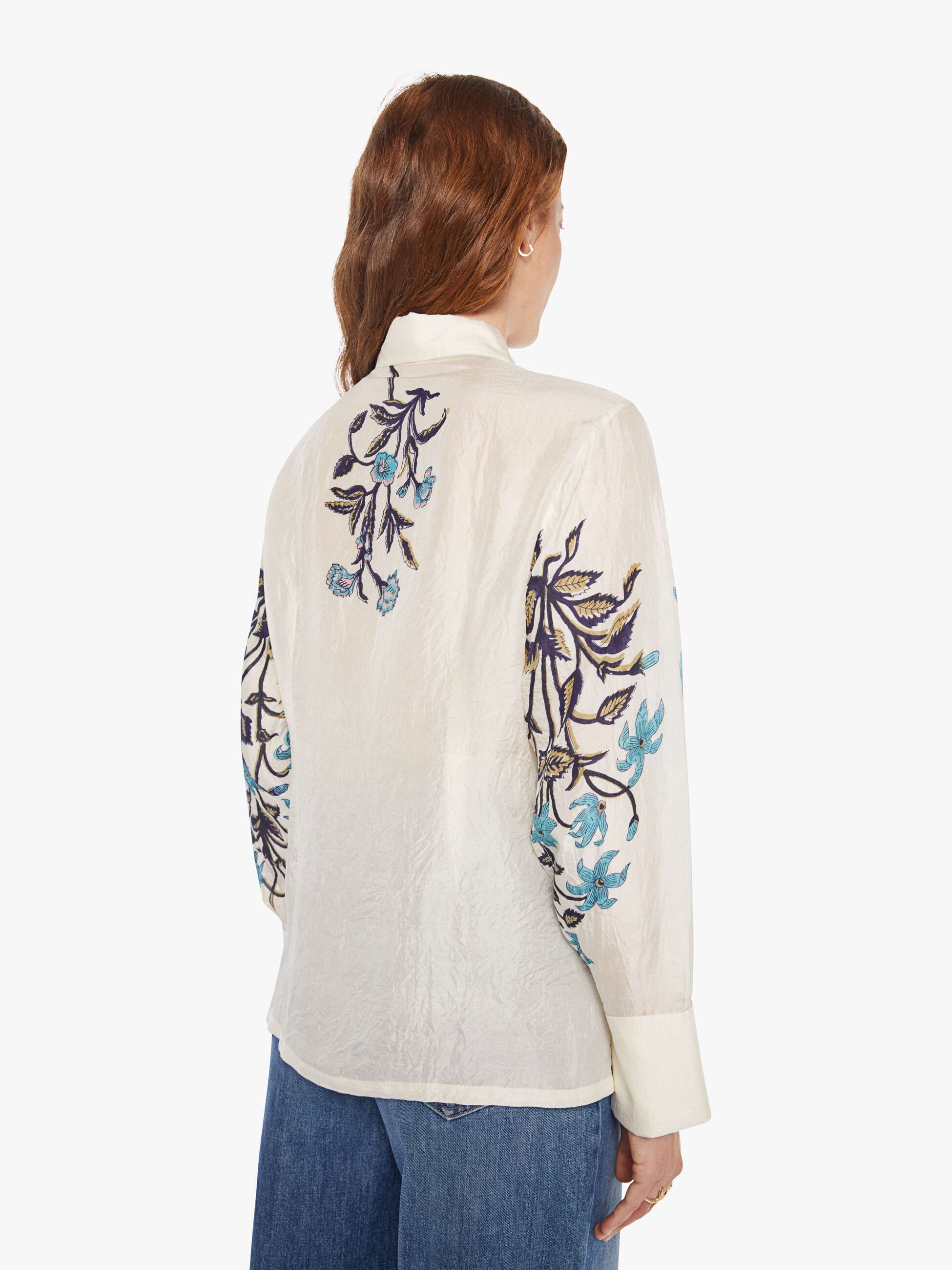 Alix Of Bohemia Dana Shirt - Misted Lily - Image 4