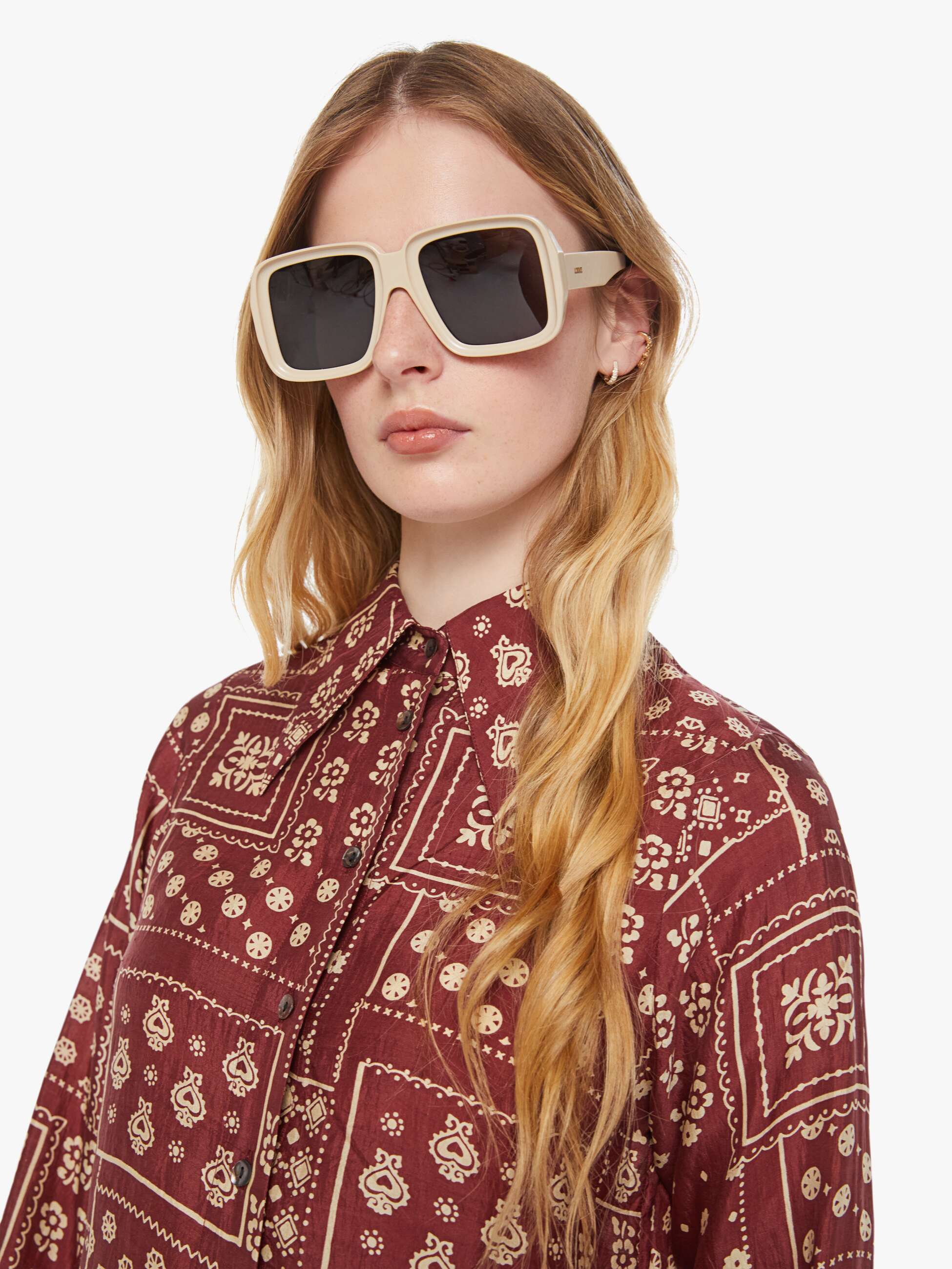 Alix of Bohemia Dolly Shirt - Brown Saddle - Image 6