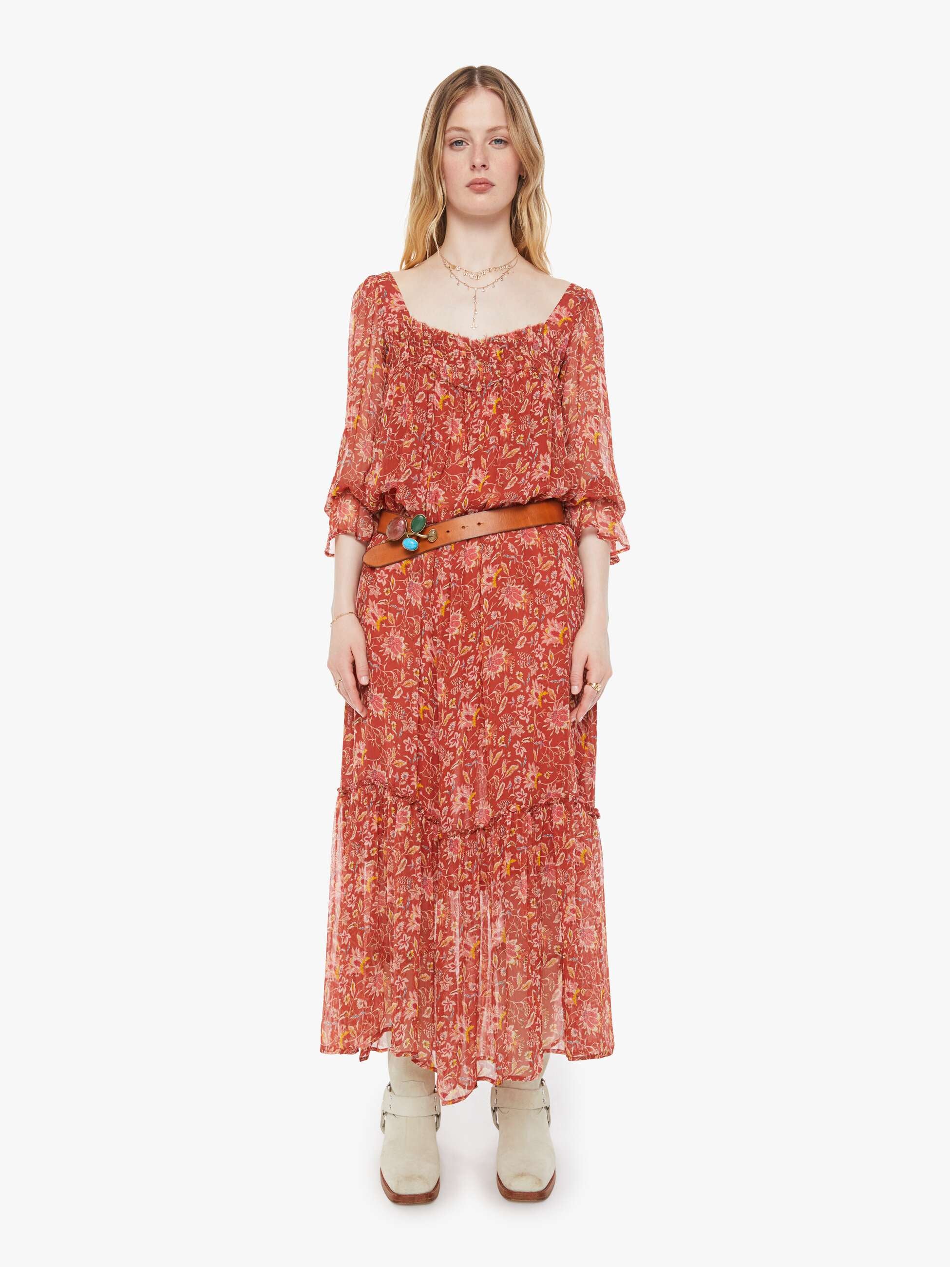 Alix of Bohemia Ember Dress - Lilium Sunset - Image 6