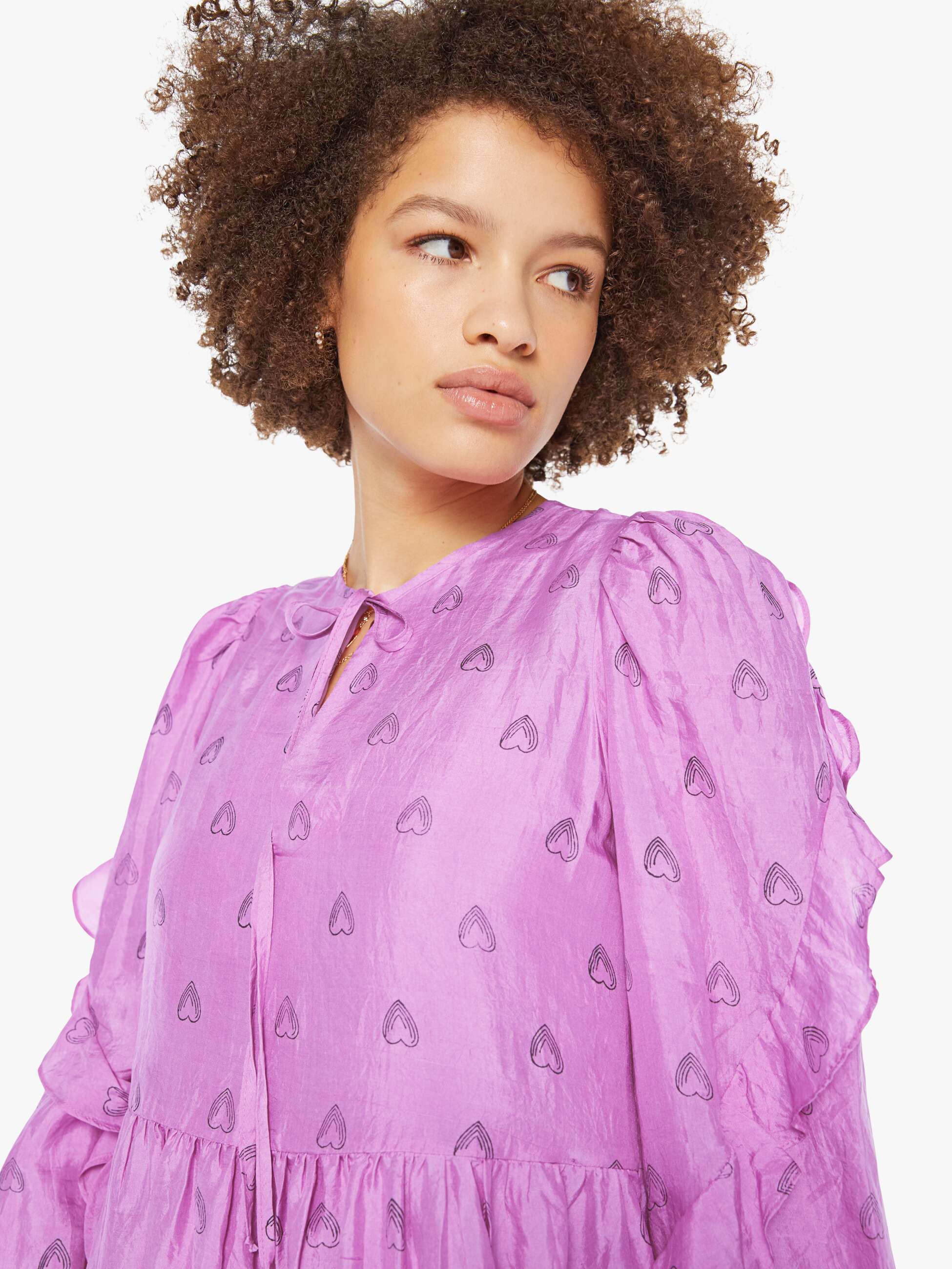 Alix Of Bohemia Lina Dress - Fuchsia Heart - Image 5