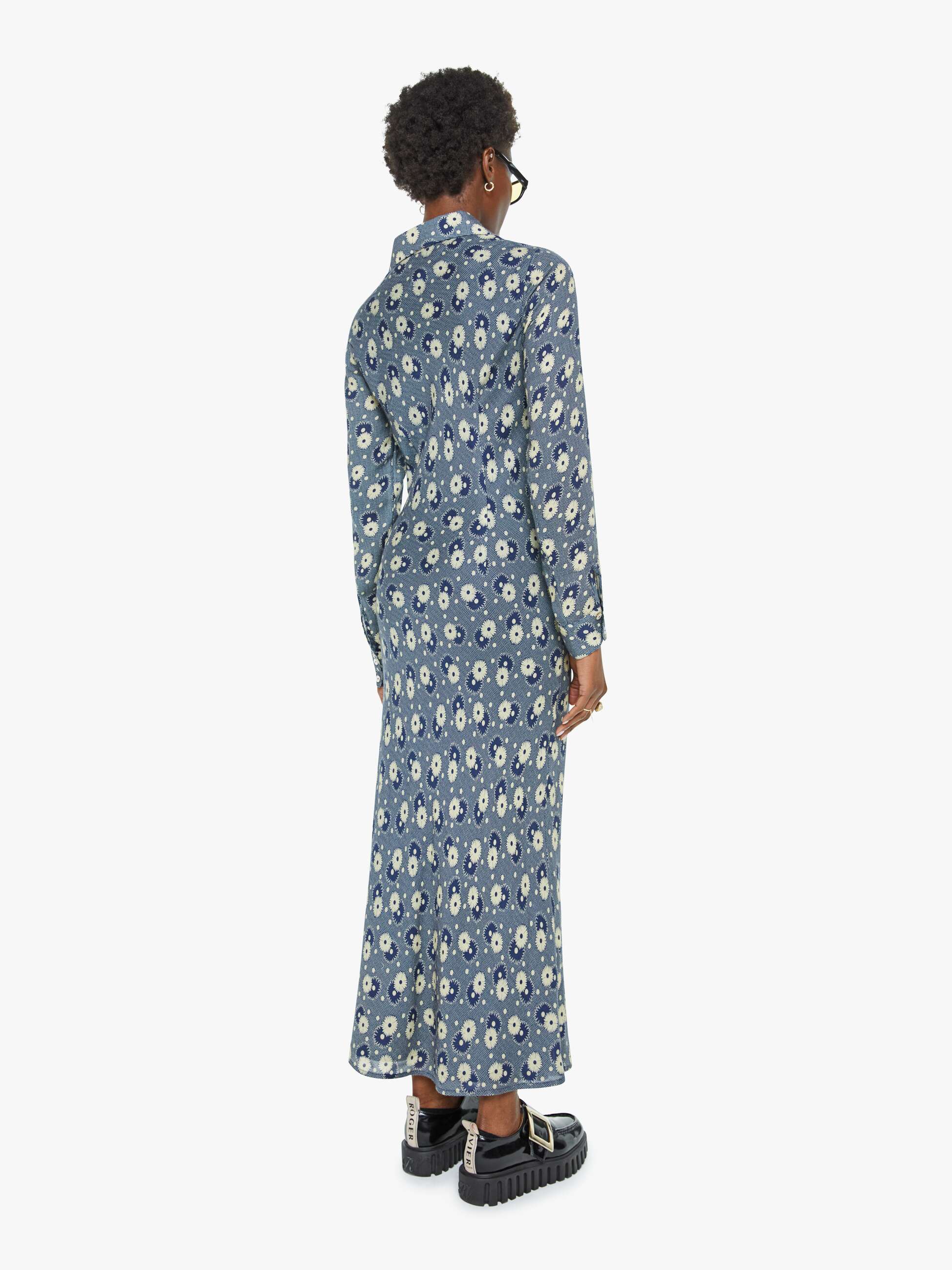 Alix Of Bohemia Lotte Dress - Navy Daisy - Image 4