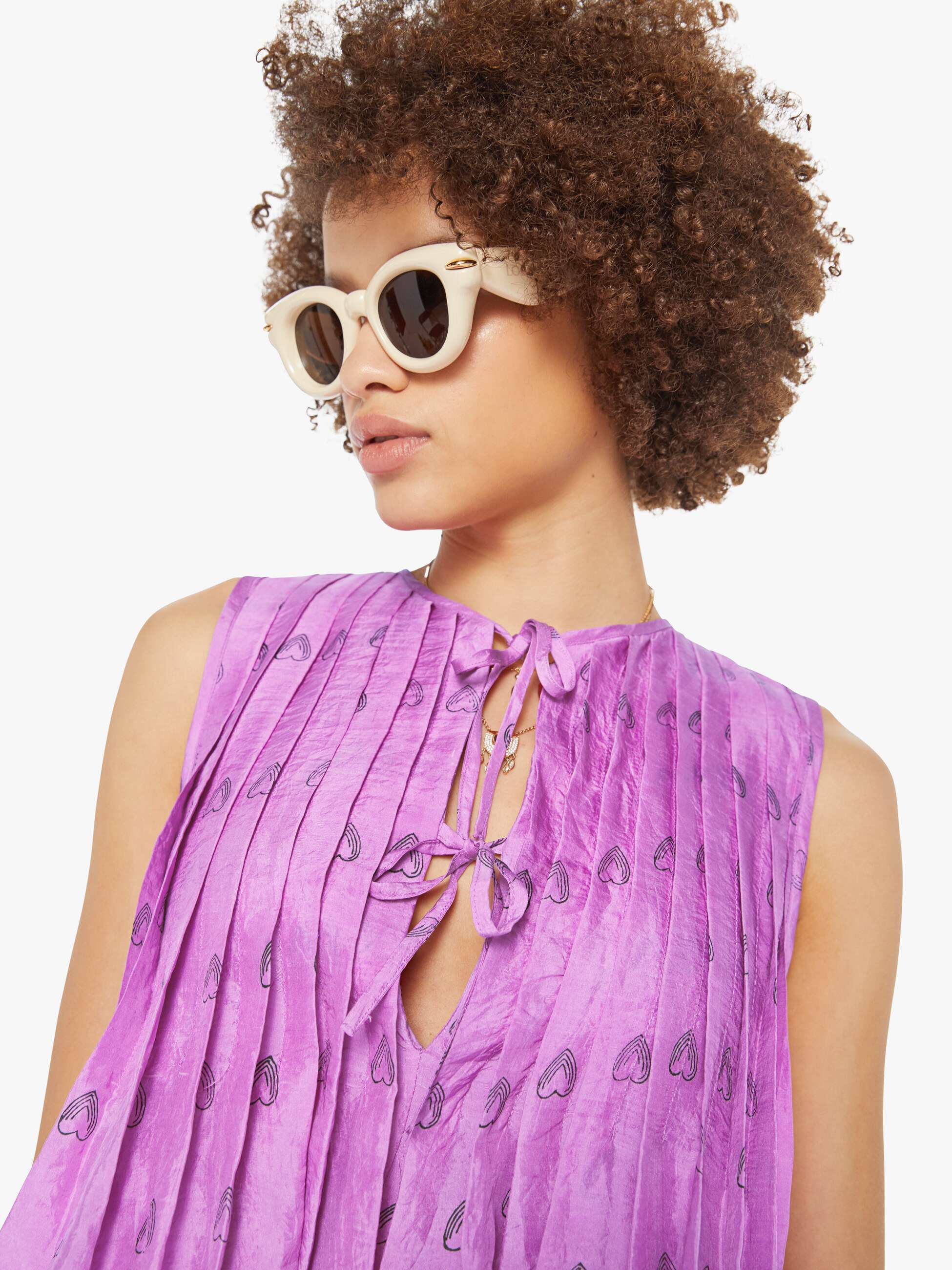 Alix Of Bohemia Rhoe Top - Fuchsia Heart - Image 6