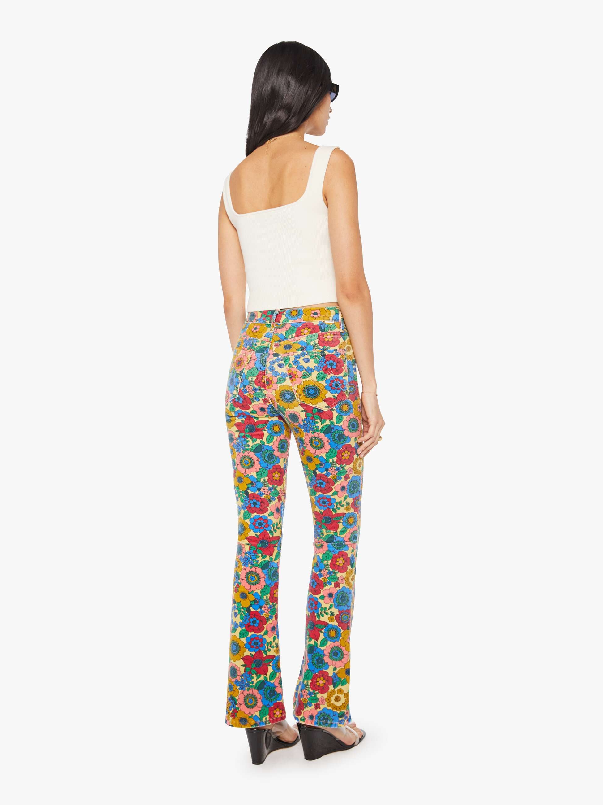 High Waisted Weekender Skimp - Track And Flower Fields - Image 5