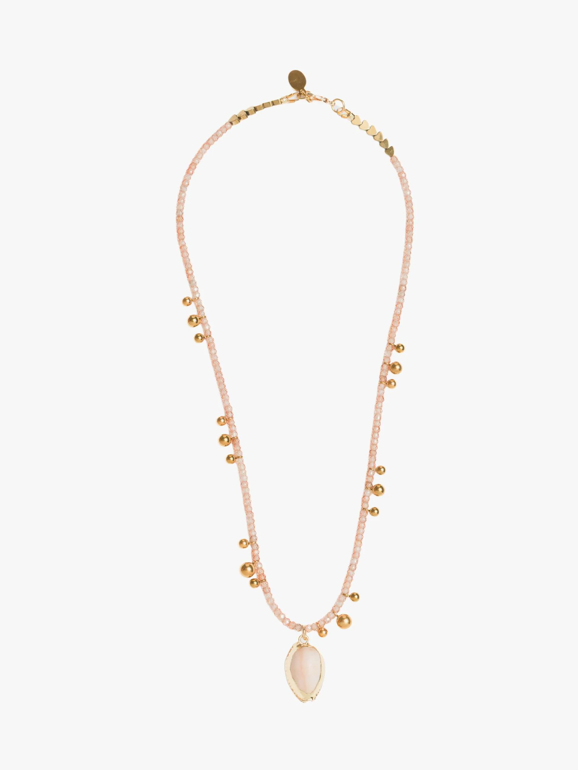 LUDA Beaded Necklace - Champagne - Image 3