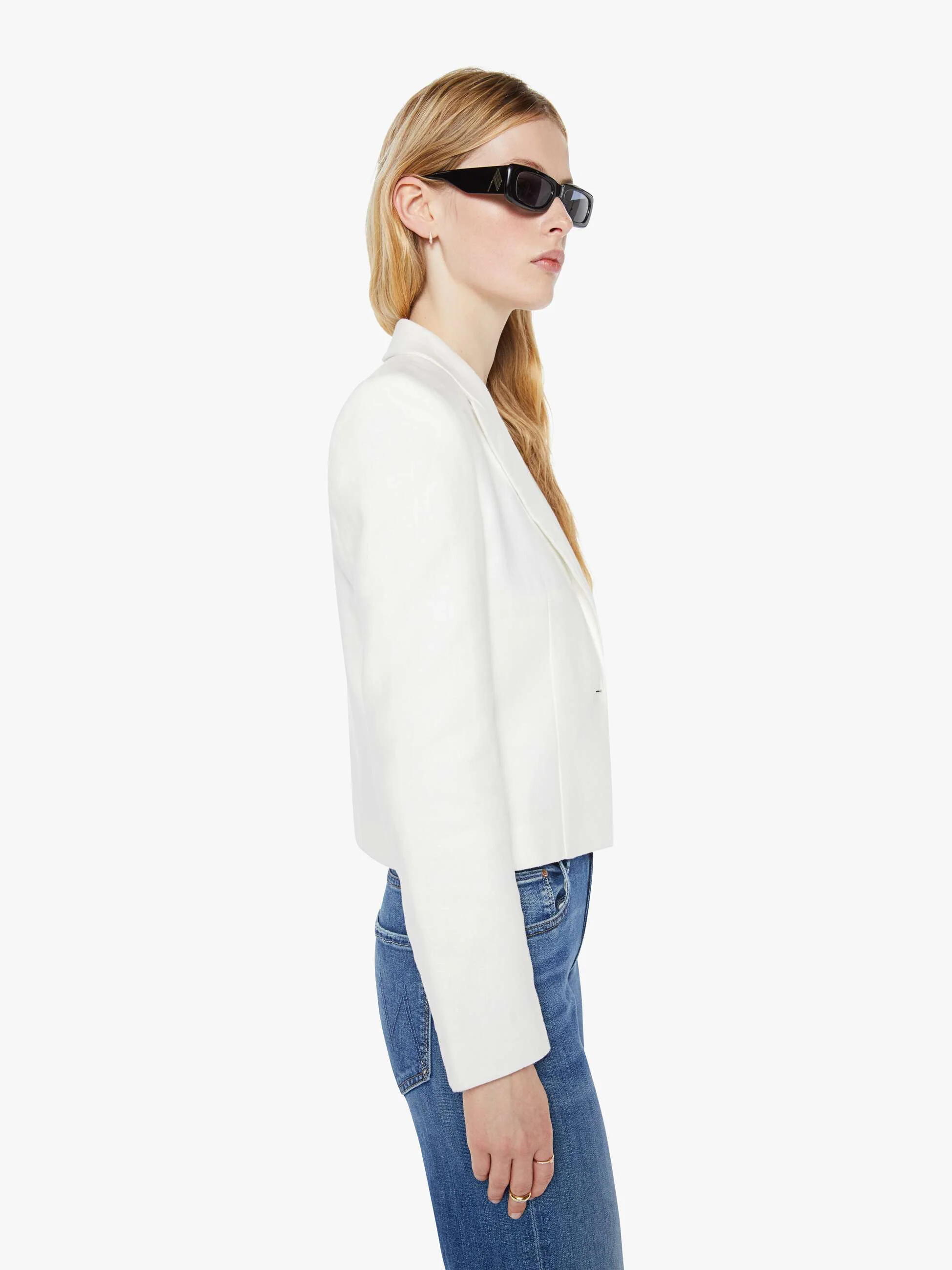 Maria Cher Nova Short Blazer - Off-White - Image 3