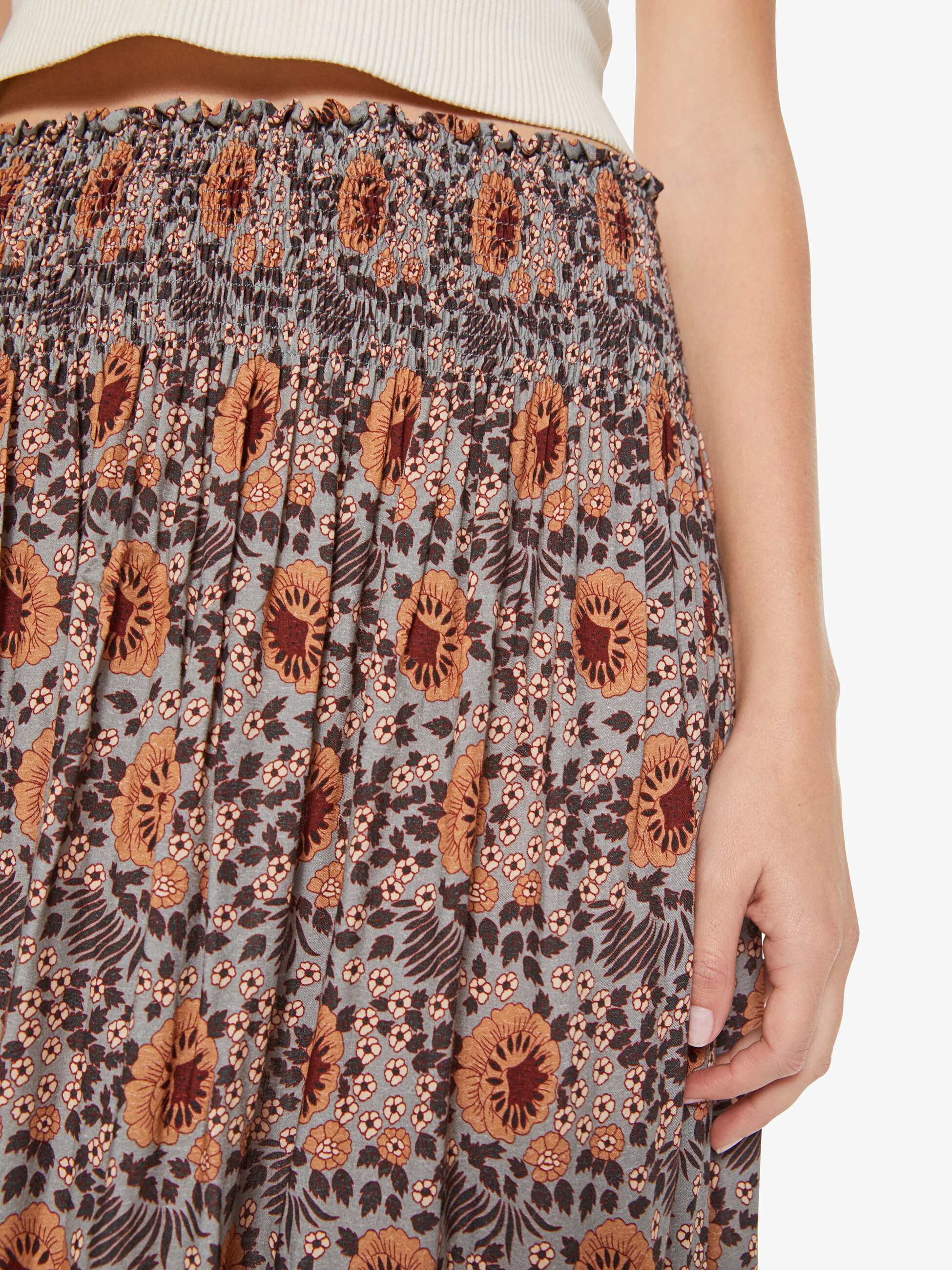 Natalie Martin Bella Skirt - Vintage Flowers Slate - Image 5