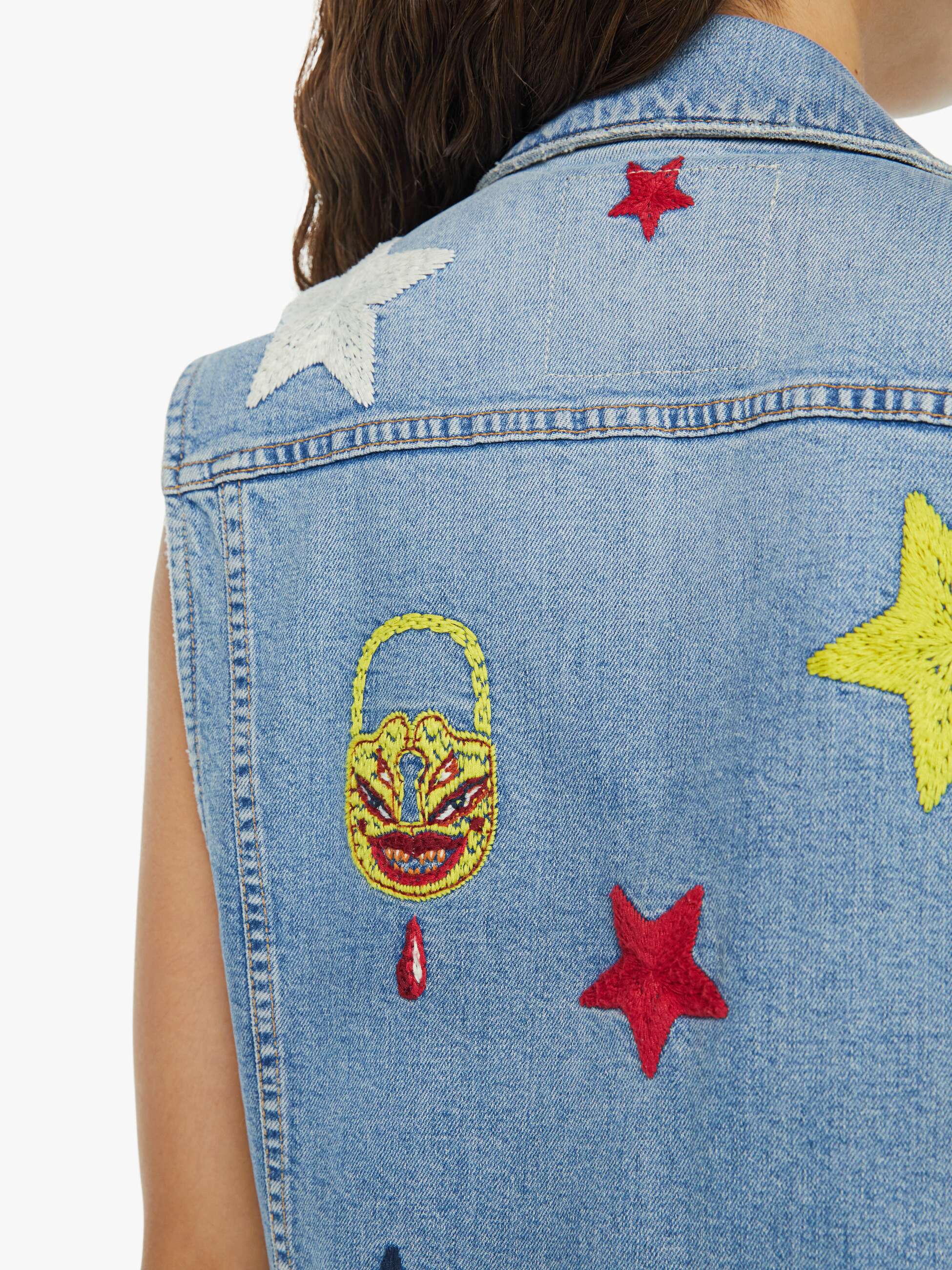 La DoubleJ x MOTHER The Clean Armhole Drifter Vest - Star Of The Show - Image 5